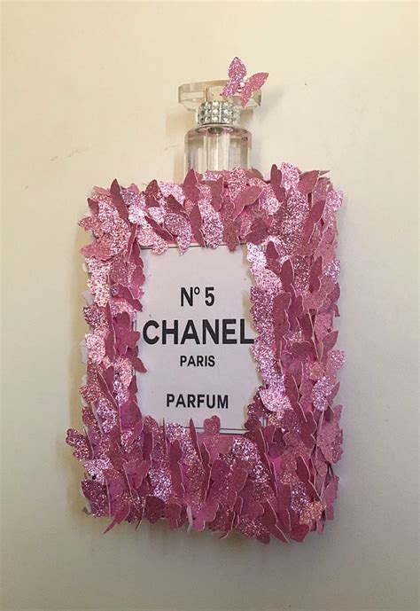 diy chanel perfume bottle wall decor|diy perfume bottle decor.